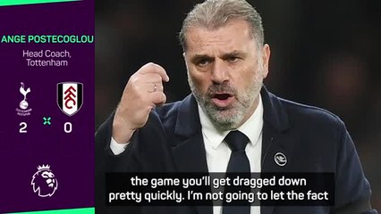 Postecoglou not happy with second half despite Spurs win