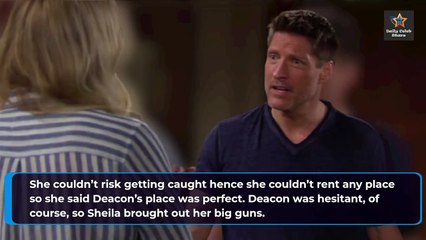 Deacon Finds Out Sheila's Secret Ties Just Before the Wedding Bold and the Beaut
