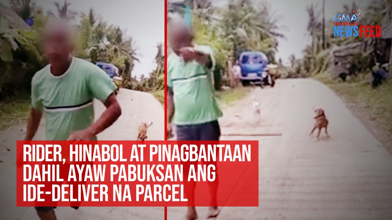 Rider, hinabol at pinagbantaan dahil ayaw pabuksan ang ide-deliver na parcel | GMA Integrated Newsfeed