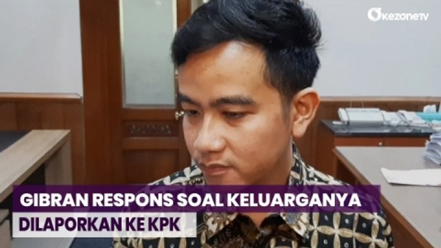 Gibran Rakabuming Raka Respons Pelaporan Keluarganya ke KPK