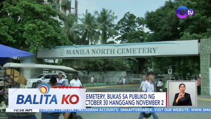 Mga bibisita sa Manila North Cemetery, inaasahang humigit kumulang isang milyon | BK
