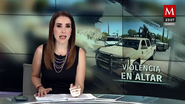 Amenazante presencia de convoyes armados en Altar, Sonora