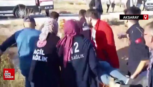 Aksaray-Ankara yolunda kaza: Kamyonet ve işçi servisi çarpıştı