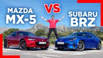 VÍDEO: Comparativa Mazda MX-5 vs Subaru BRZ, diversión al volante a raudales