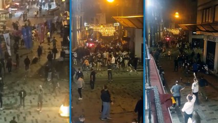 Bayern Münih taraftarı Taksim'i birbirine kattı