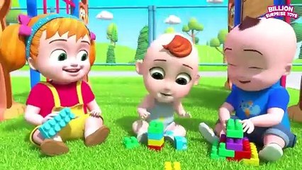 Kids Build Big Toy Block House - Outdoor Playground Story for Kids Ep：4