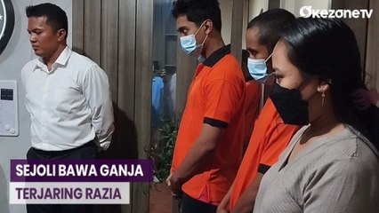 Terciduk Bawa Ganja saat Razia Lalin, Sejoli Berakhir di Kantor Polisi Mataram