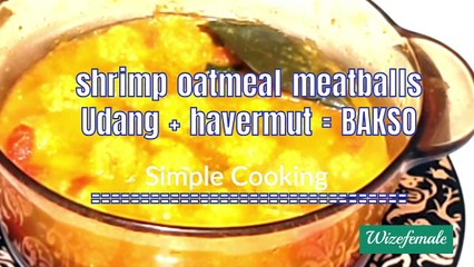 OUTMEAL SHRIMPBALL (Bakso Udang Sereal)