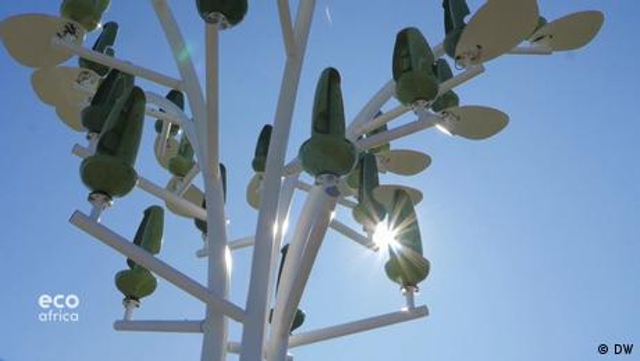 Wind turbine "trees" generate power even in urban areas