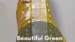 Organza Saree / How to Look Slim in Saree / Buy This / Woven sarees #ajiohaul #greenorganzasaree