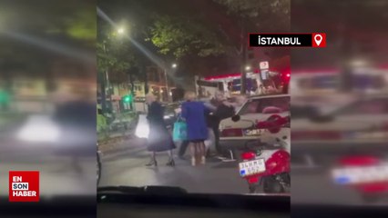 Bayrampaşa’da kadınların yol verme kavgası