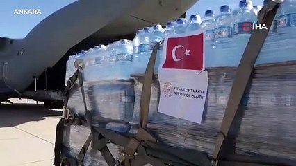 Bakan Koca: “Dün uçuşu planlanan 4 uçaktan 2’si bu sabah Mısır El Ariş Havalimanı’na ulaştı”