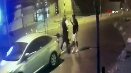 Şişli’de komalık eden tokat kamerada: Çakmak kavgasında hastanelik oldu