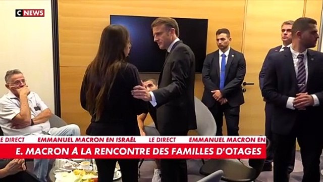 Israël : Emmanuel Macron à la rencontre des familles d'otages