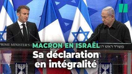 Terrorisme, soutien de la France, État palestinien... La déclaration de Macron avec Netanyahu
