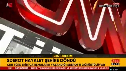 CNN TÜRK ekibi görüntülüyor: Sderot hayalet şehre döndü!