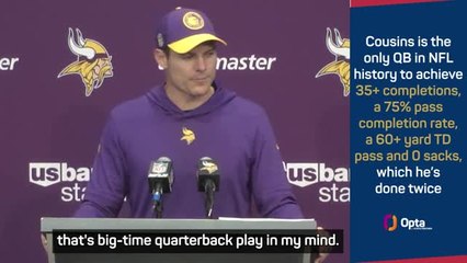 Vikings delighted with 'big-time quarterback' Cousins after win over 49ers