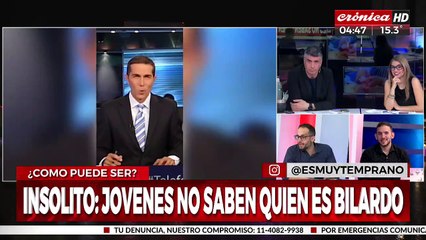 Insólito: ¡los pibes de hoy no saben quien es Bilardo!