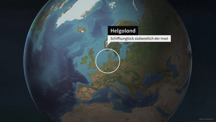 Frachtschiff sinkt nach Kollision in der Nordsee