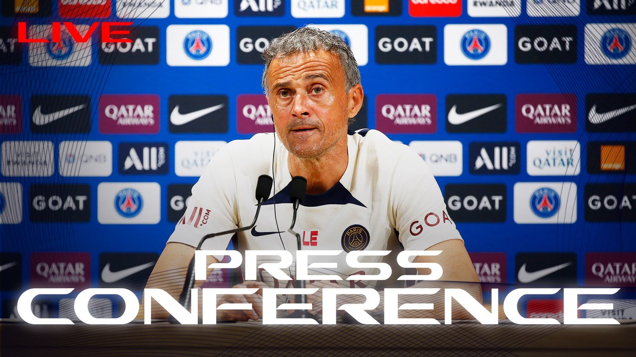 Replay :  Conf de presse de Luis Enrique et d'un joueur avant Paris Saint-Germain - Milan AC