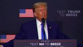 Watch moment Trump claims he is ‘genius’ for realising ‘us’ is spelled same as ‘US’