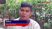 Sopir Terjepit Berhasil Dievakuasi, Truk Boks Ringsek Tabrak Tiang Tol Cawang