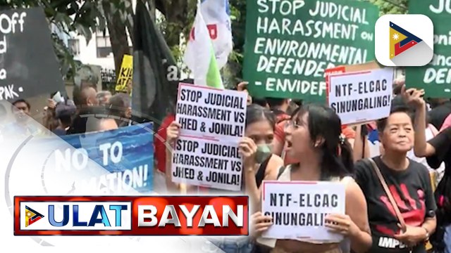 Preliminary investigation hinggil sa reklamong perjury at slander laban sa 2 environmentalists...
