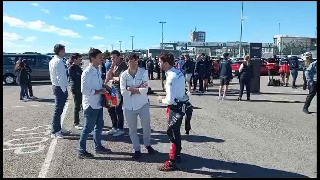 Incendio en el circuito Ricardo Tormo durante los tests de pretemporada de la Fórmula E