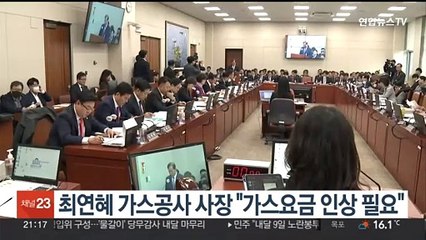 최연혜 가스공사 사장 "가스요금 인상 필요"