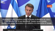 Macron propone che la coalizione anti-Stato islamico combatta Hamas