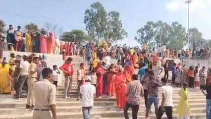 रीवा: धूमधाम से हुआ मूर्तियों का विसर्जन, पुलिस और प्रशासनिक व्यवस्था दुरुस्त