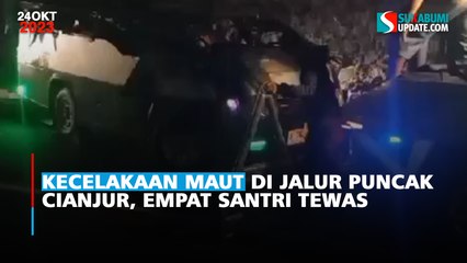 Kecelakaan Maut di Jalur Puncak Cianjur, Empat Santri Tewas