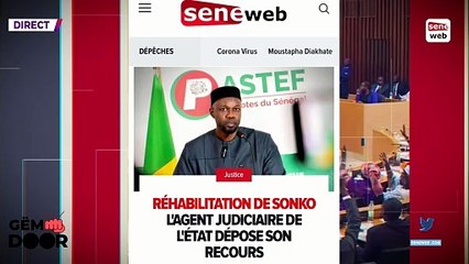 Réhabilitation de Sonko _ l'Agent judiciaire de l'État dépose son recours