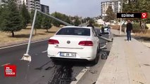 Edirne'de otomobilin içine giren sivrisinek kazaya sebep oldu