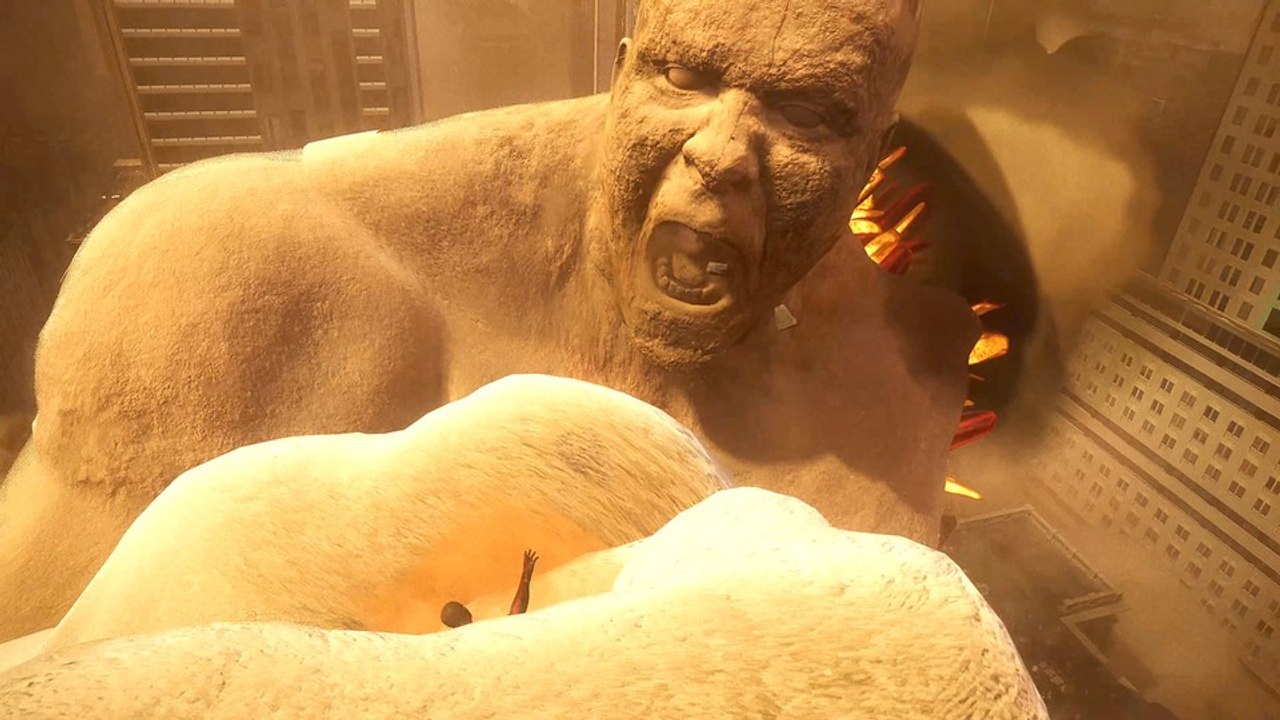 Spider-Man 2: Miles wird von Sandman weggeworfen