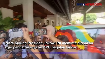 Cuti 2 Hari untuk Daftar Cawapres,Gibran: Mohon Doanya Biar Lancar