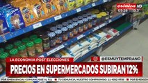 Pronostican que todo aumentará un 12% en los próximos días