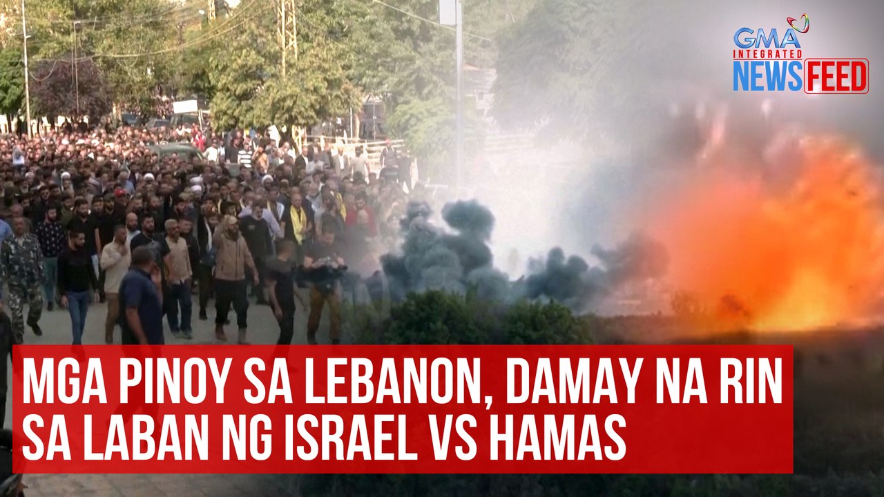 Mga Pinoy sa Lebanon, damay na rin sa laban ng Israel vs Hamas | GMA Integrated Newsfeed