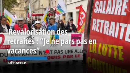 VIDÉO. Manifestation pour la revalorisation des retraites : "Je ne pars pas en vacances"