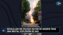 Desalojan un colegio mayor de Madrid tras una brutal explosión de gas