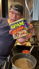 Cooking Kimchi Spam Fried Rice Recipe #shorts