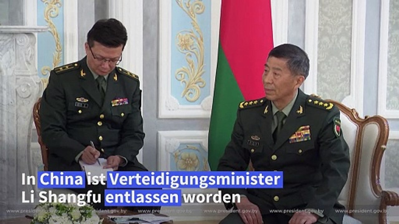 China: verteidigungsminister li shangfu entlassen