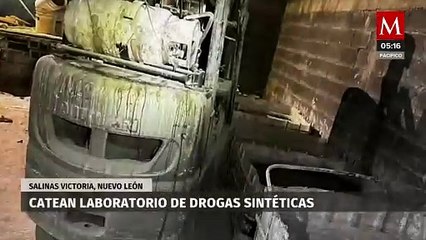 Ejército asegura laboratorio de drogas en Salinas Victoria, Nuevo León