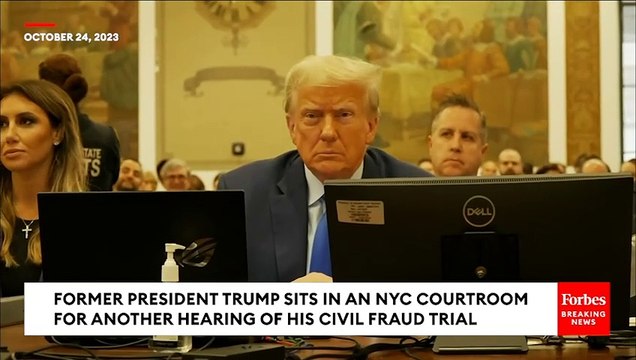 Cameras Capture Trump In NYC Courtroom For Civil Fraud Trial