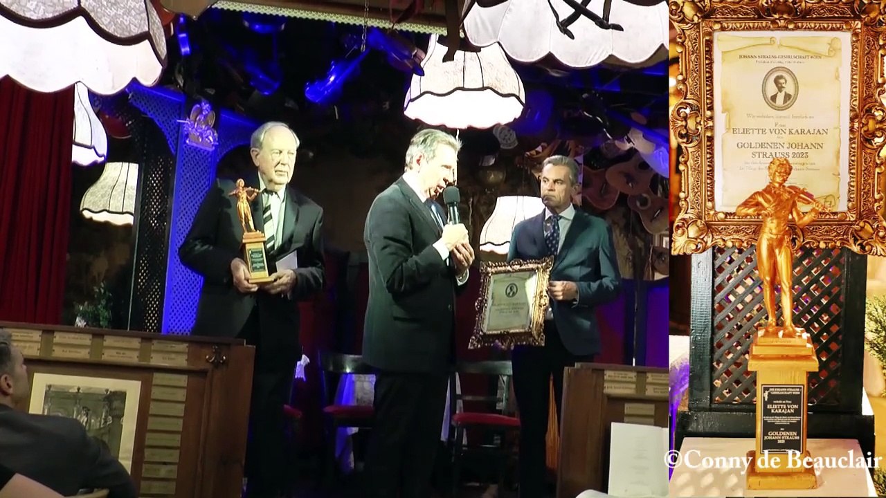 GOLDENER JOHANN STRAUSS FÜR ELIETTE VON KARAJAN
