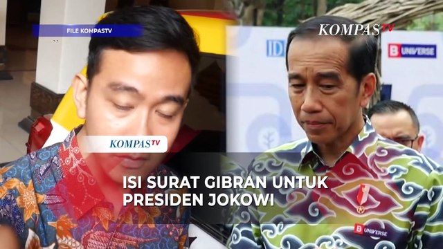 Isi Surat Gibran untuk Presiden Jokowi, Izin Sebagai Cawapres Prabowo