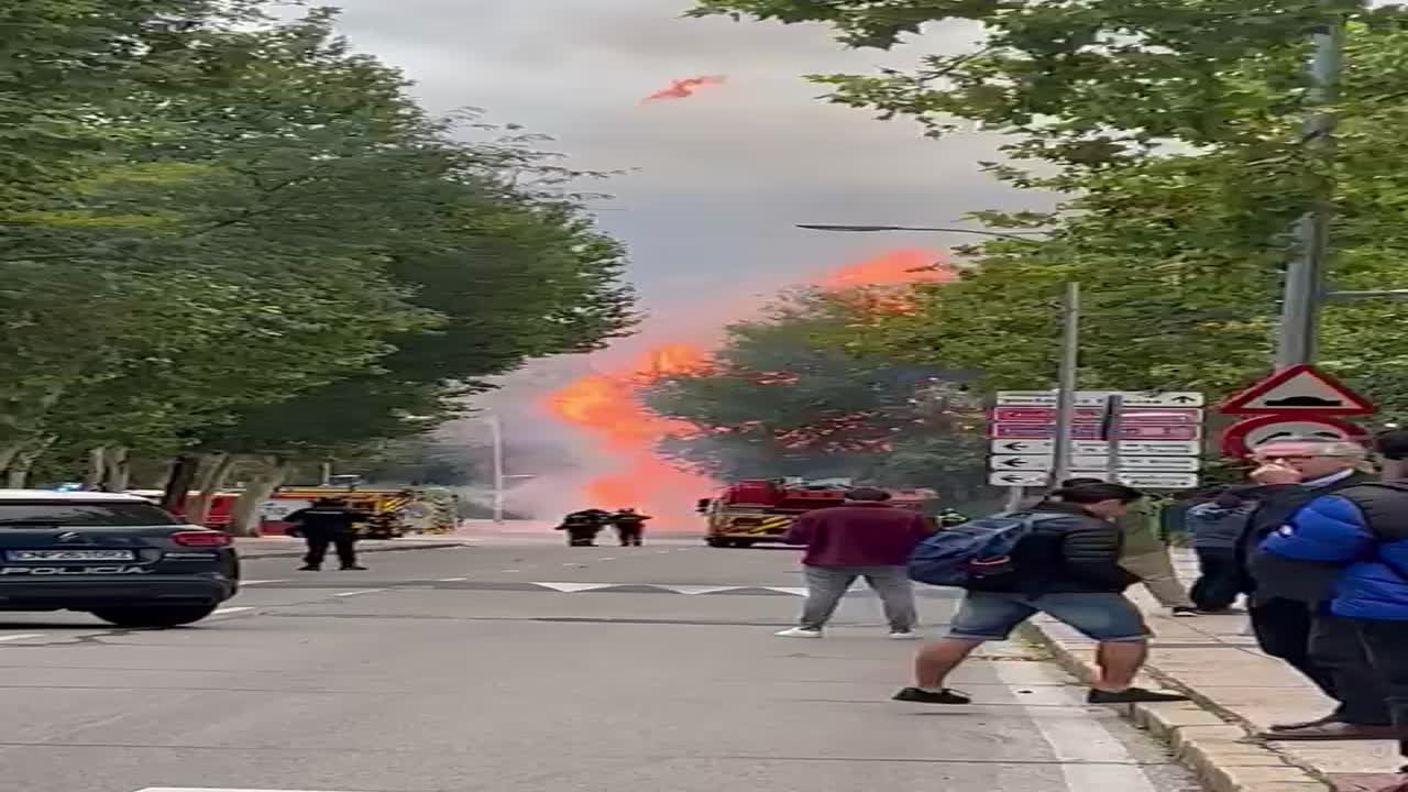 Incendio en la Ciudad Universitaria de Madrid