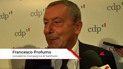 Road Show CDP a Torino, Presidente Compagnia di SanPaolo Francesco Profumo, "CDP è il vero agente di sviluppo del paese"