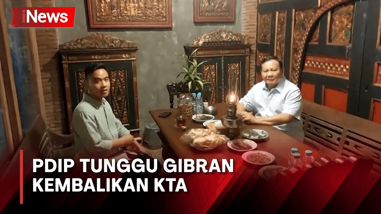 PDIP Tunggu Gibran Kembalikan KTA Usai Ditunjuk jadi Cawapres Prabowo