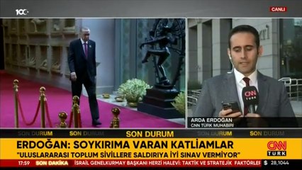 Cumhurbaşkanı Erdoğan'dan Gazze tepkisi: Uluslararası toplum iyi bir sınav vermiyor